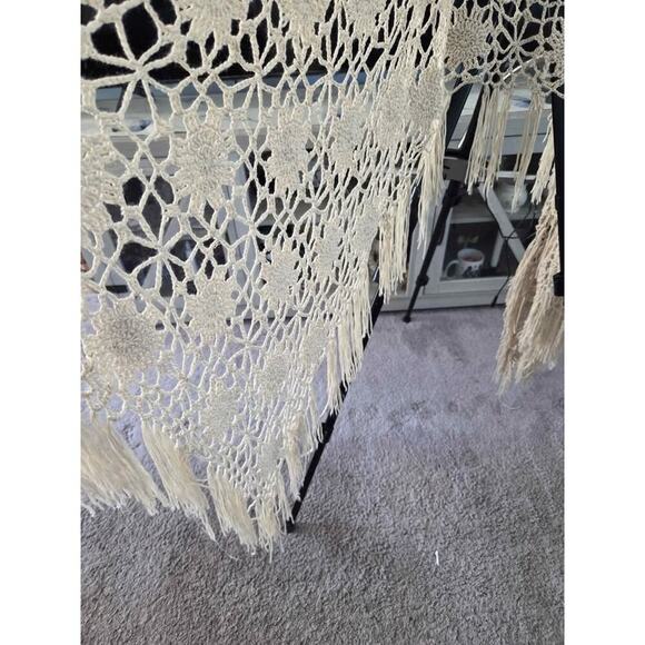 🌞 Boho Crochet Fringe Vest | Vivid Collection | Festival Hippie Chic | Size Med - Picture 5 of 7